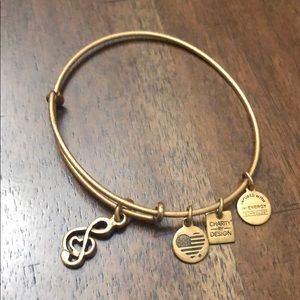 Beautiful music charm bangle from Alex and Ani